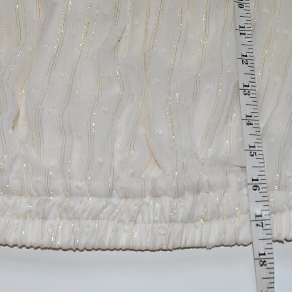 By The River Swiss Dot Boho Summer Crop Top Size L NWOT - Picture 4 of 11